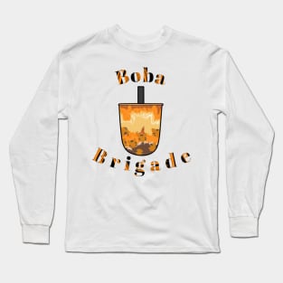 Boba Brigade Tiger Brown Sugar Milk Tea Long Sleeve T-Shirt